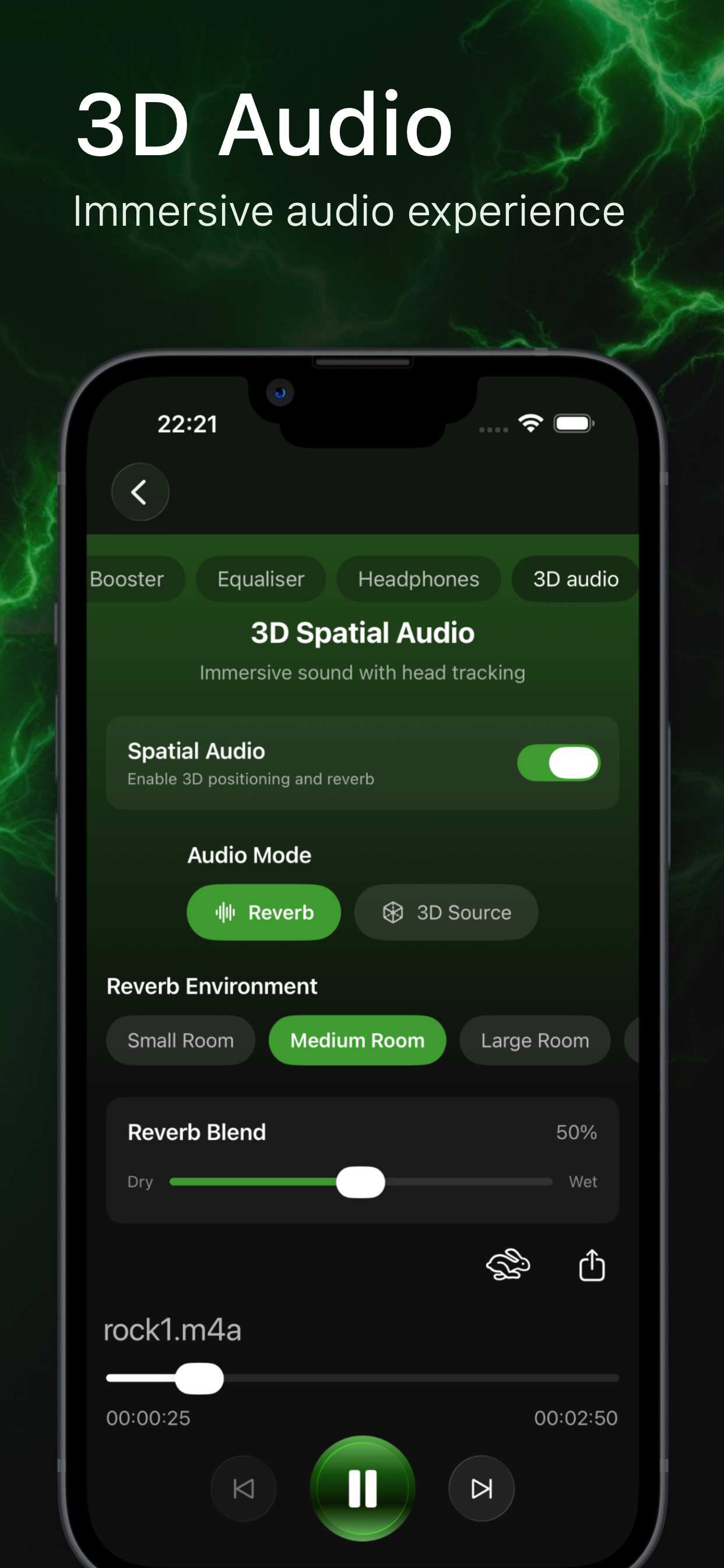 3D audio feature